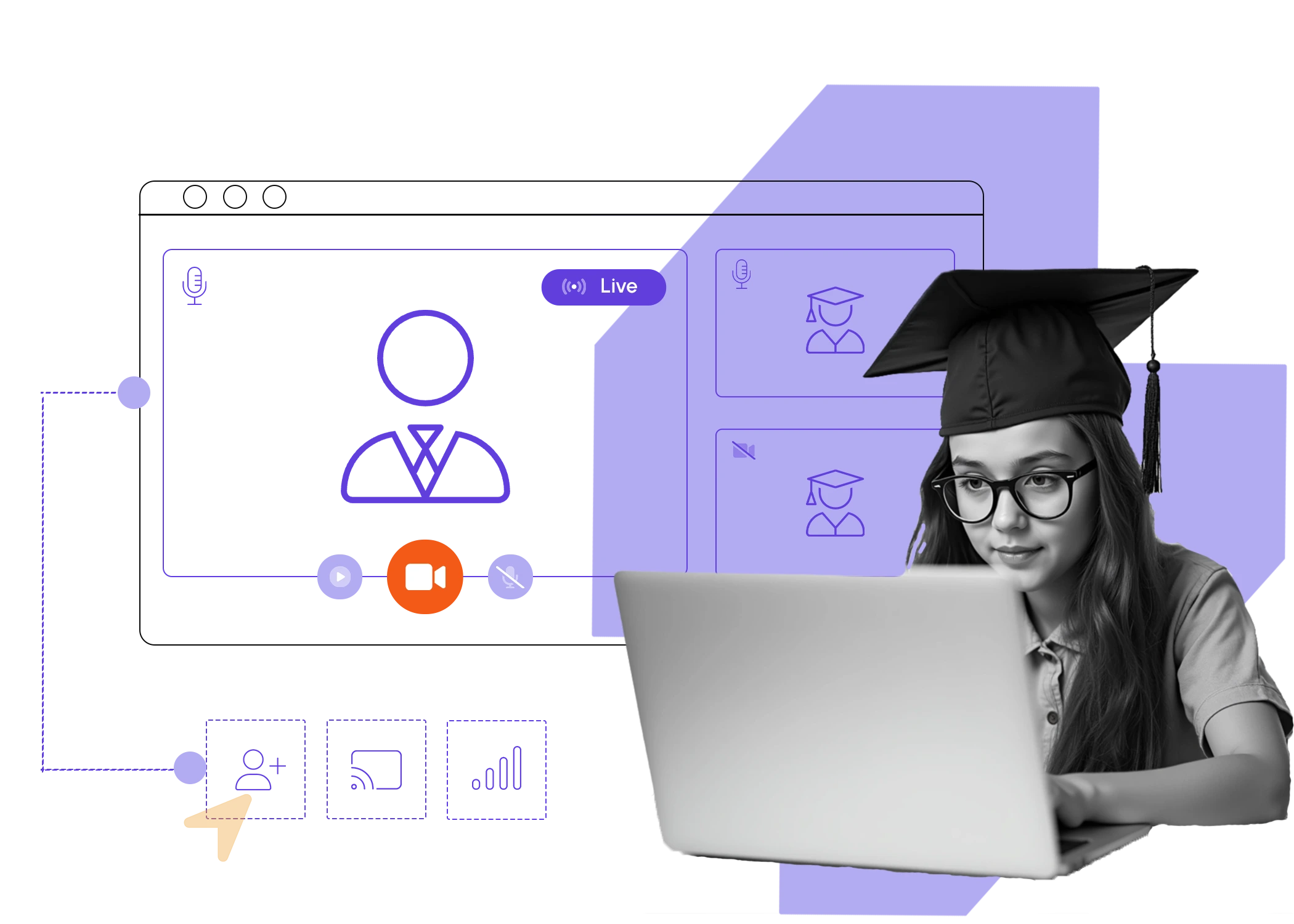 live online class interface