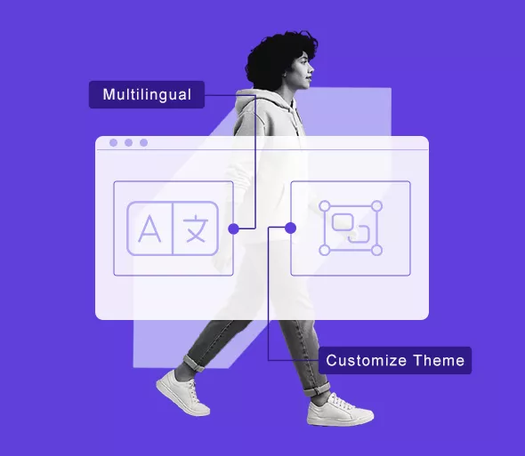 Theme and Language settings screen